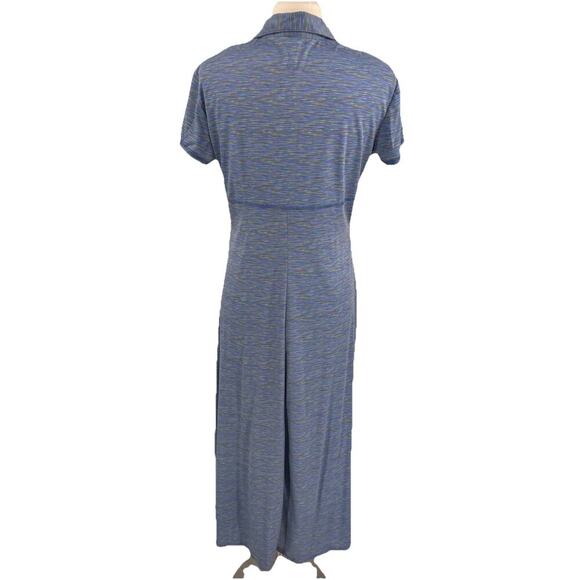 Vintage 90s EXPRESS Maxi Dress Empress Stretch Cap Sleeve GEEK Y2K Size Large - Picture 8 of 10